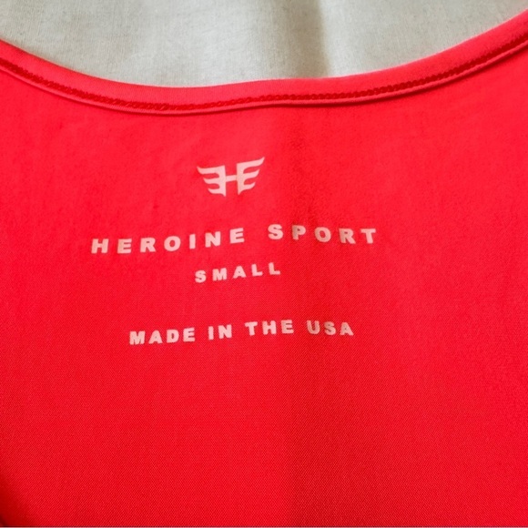 Heroine Sport Small Pink Tank Top ~ Crossover Front High Low Racerback - Picture 5 of 6